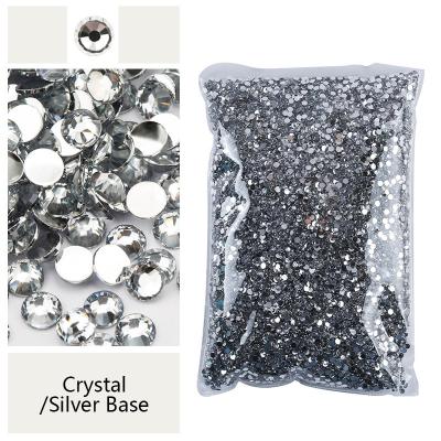 China Flatback Sell 16 Wholesale Fake Stones Glass Cut Crystal Stone Non Hot Fix Faceted Flatback Rhinestones For Decoration for sale