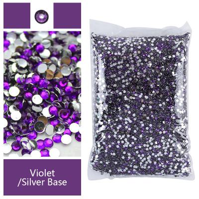 China Crystal Stones Glass Flatback Rhinestone Non Hot Fix Flatback Glitter Rhinestones For Nail Art Face Decoration for sale