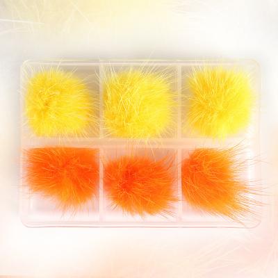 China New fashionable wholesale hot detachable winter magnets jewelry ball fluff nail sale DIY nail decorations for sale