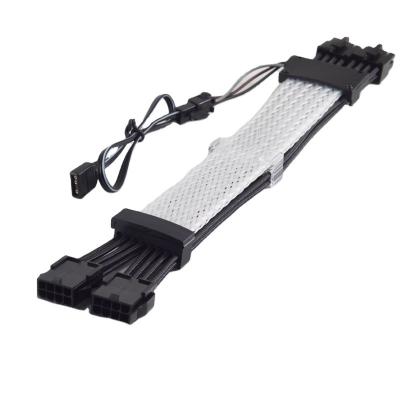 China Línea principal ordenador de destello de la sincronización de la lámpara del cable de extensión sola 8P los 30cm del juego de la PC del RGB en venta