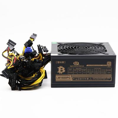 China Conector de trayectoria múltiple de la fuente de alimentación del oro de la fuente de alimentación 1600W 90 de ATX 12v 24pin en venta