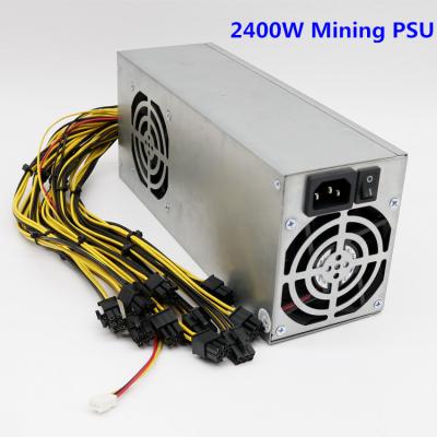 China protección del cortocircuito de la eficacia alta GPU 110v 220v 1200w de la fuente de alimentación 2400w en venta