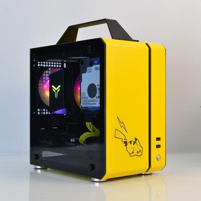 China C24- ITX lateral portátil Mini Desktop Custom de la penetración del caso del juego de ATX en venta