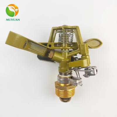 China Farm/Lawn 4 Point DN15 Garden Sprinkler DN15 Plastic Impact Irrigation Zinc Alloy Impact Sprinkler Plastic Controllable Angle for sale