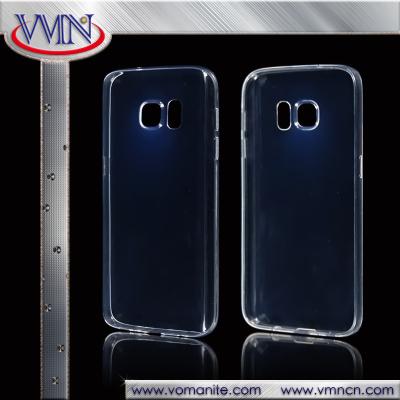 China High Quality Ultrathin Transparent soft tpu back cover case for samsung s7 for sale