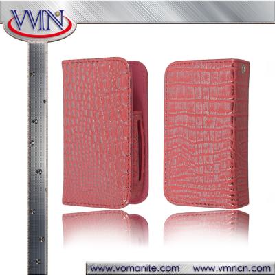 China Luxury Crocodile Skin Leather holster for Electronic cigarette sleeve case cover for e-cigarette for sale