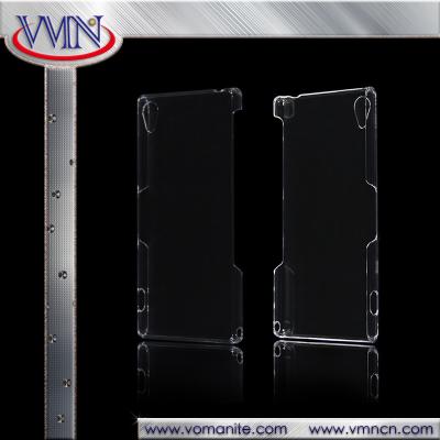 China Crystal PC Hard Cover Case For Sony xperia z5 clear transparent tough case for sale