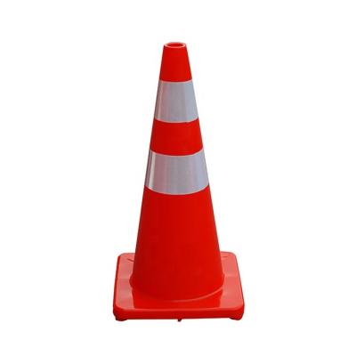 China Road Safety Anti-UV Cone Traffic Cone PVC 70cm Chixin Reflective Traffic Cone for sale