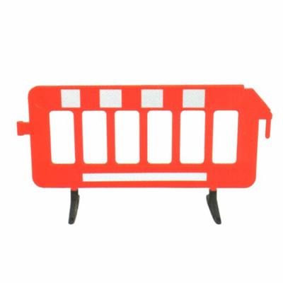 China Durable Orange HDPE Reflective Construction Traffic Plastic Road Block Polyethylene Barriers for sale