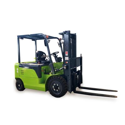 China Building Material Shops 4X4 Battery Four Wheel Electric Forklift 2T Full Forklift Machine Stacker Electric Truck Electric Forklift With Safety Lights for sale