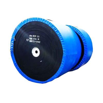 China CC NN Abrasion Resistant High Tensile Strength PE Cloth Rubber Conveyor Belt For Port Coal Mining for sale