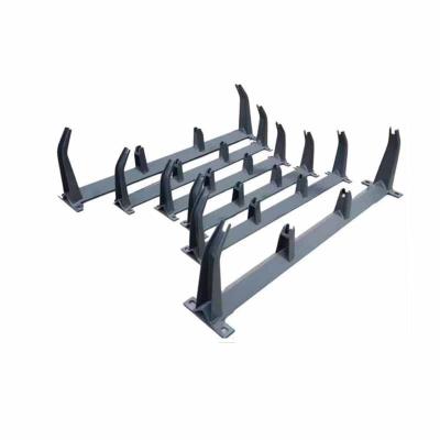 China Building Material Shops Stone Quarry Metal Conveyor Support Frame / Steel Conveyor Roller Bracket for sale