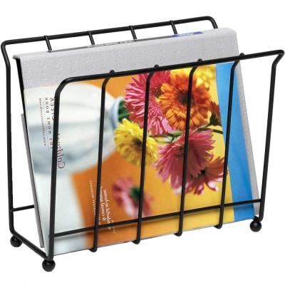 China Easily Assembled Magazine and Newspaper Rack, Sturdy Periodica Steel Home and Desk Organization, Classy Storage for Magazines, Records, Artwork for sale