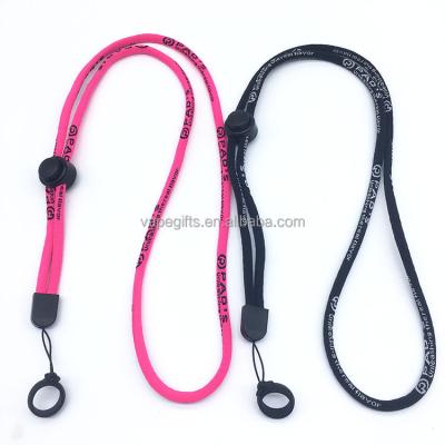 China Customized Jacquard Woven Mobile Phone Lanyard Necklace Professional Customized High Quality Promotional Gift Polyester Rubber Ring With O-ring for sale