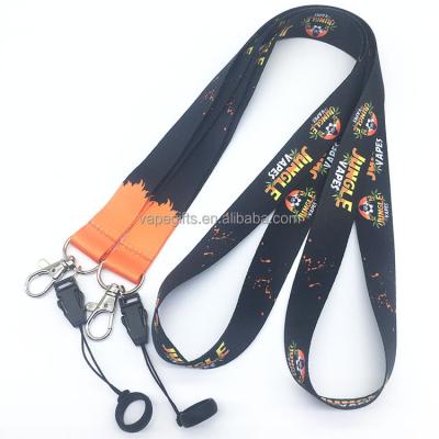 China Promotional Gift Custom Your Own Brand With Silicon Ring Lanyard for sale