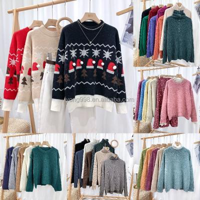 China Foreign Trade Breathable Border Grade Knitted Woolen Sweater For Women for sale