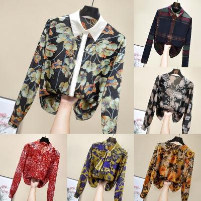 China new Anti-wrinkle blouses for 2022 spring and autumn women's long-sleeved blouses in western style for sale