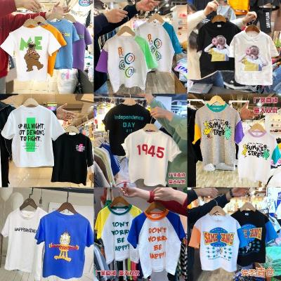 China 2022 Autumn New Cartoon Top Wholesale QUICK DRY Children's T-shirt Short Pullover Sleeve for sale