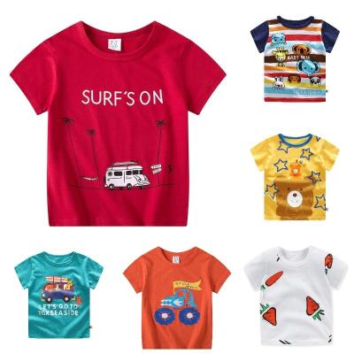 China 2022 Factory direct sale QUICK DRY children's cotton short sleeve T-shirt simple summer clothing for sale