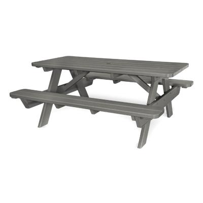 China Waterproof& HDPE UV Resistant Picnic Bench Outdoor Folding Wooden Kids Dining Tables Chairs Set Recycle Picnic Poly Bench for sale