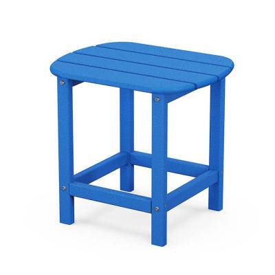 China Waterproof& UV Resistant HDPE Outdoor Side Table All Weather Rectangular Adirondack End Tables For Patio for sale