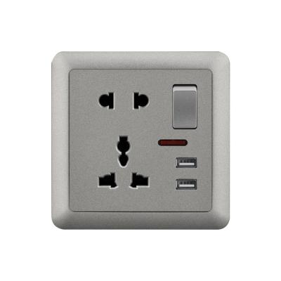 China High Quality USB Competitive Price Residential/Multipurpose 5 Pin Wall Sockets Electrical Wall Switch from SOHO for sale