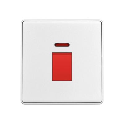 China SOHO China Suppliers British Standard Morden 25A Residential Wall Switch With Neon Light for sale