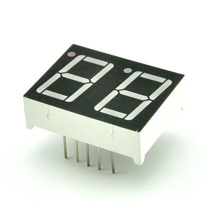 China Indoor 0.56inch Blue Red Orange White Common Anode Led Seven Segment 2 Digit Display for sale