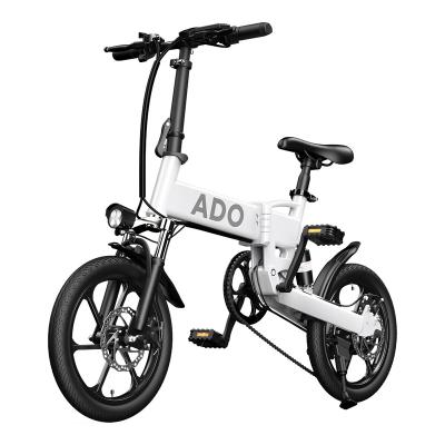 China European aluminum alloy warehouse dropshipping A16 bustle A16 children's bicycle 350W full suspension electric folding electric bicycle for sale