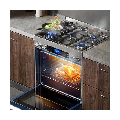 China Traditional Free Household Integrated Chain Hood Gas Stove Integrated Box Oven Steaming And Baking Stove Induction Cooker Machine for sale