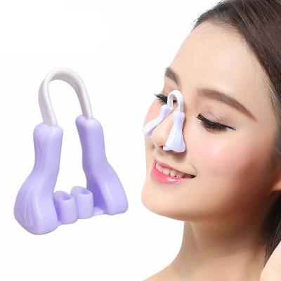 China Face Lift Pink/Purple 1PC Silicone Shaping Nose Lift Up Clip Beauty Professional For Problem Breathing New Fashion Portable Nose Clips for sale