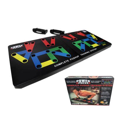 China Push Up Board, 9-in-1 Foldable Push Up Stand Board with Handle for Muscle Shaping Effective Forms 60*20*2cm Push Up Stand Bar Board Gym Set for sale