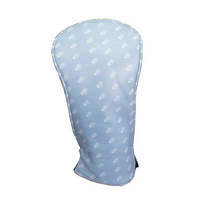 China Wholesale OEM Golf Headcover Manufacturer Durable And Waterproof Simple Blue PU Leather Golf Driver Cover for sale