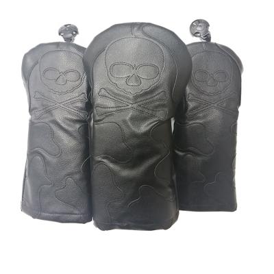 China Factory direct selling PU wood headcover golf headcover custom wooden headcover PU leather wood headcover for sale