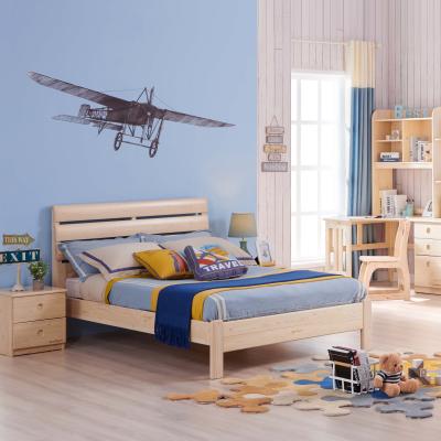 China Modern Kids Cabinets Shape Single Bed Platform Solid Wood Kids For Sale for sale