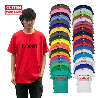 China Wholesale High Quality Thin Fit T-shirt Pima Anti-wrinkle Cotton 280G Pima Custom T-shirts Wholesale Kids Slim Fit T-shirt Unisex Customer Shirts for sale