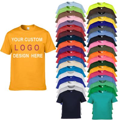 China High Quality Customized Anti-wrinkle Cotton T Shirts In 38 Colors For Your Choice for sale