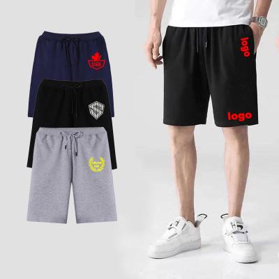 China Anti-Wrinkle Sport Terry Pants Men Running Womens Custom Biker Cotton Panel Sweat Shorts Mens No Logo for sale