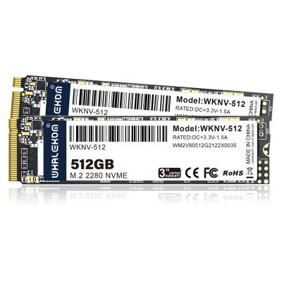 China Internal SSD 2023 WHALEKOM M.2 2280 NVMe SSD 512GB Solid State Hard Drive SSD for sale