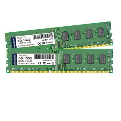 China WHALEKOM Desktop PC PC3-12800 RAM DDR3 4GB 1.5V 1333MHz PC3-12800 Memory For Desktop for sale