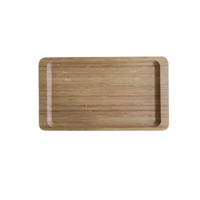 China Hot Sale Bamboo Dish Tray Solid Wood Bamboo Dish for sale