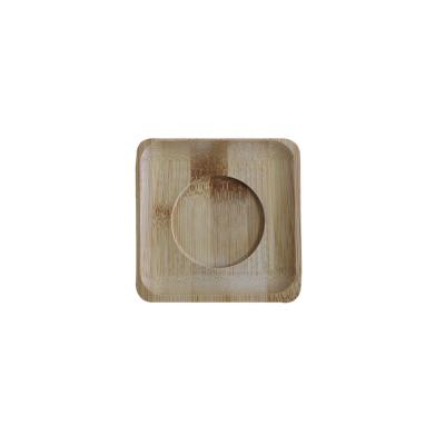 China Hot Selling Coaster Coffee Coaster Cup Solid Wood Bamboo Coaster for sale