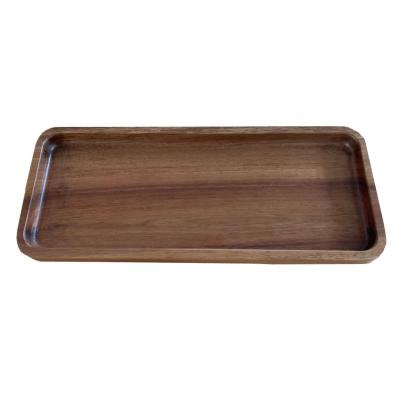 China New Design Acacia Wood Rectangle Bamboo Tray for sale