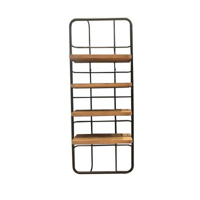 China New design storage metal+wood hanging 4 layers shelf for sale