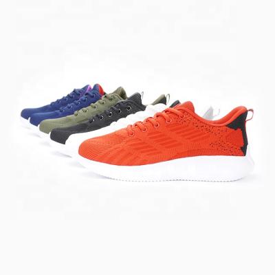 China CUSHIONING Amazom Direct Supply Fly Weave Men Outdoor Casual Breathable Comfortable Comfortable Running Shoes For Men Low Price 2021 for sale