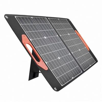 China ETFE Portable New Technology Mono Foldable Solar Panel Charger 100w 5v 4 Times Solar Panel FO Camping Outdoor Tent 840*765*5mm for sale