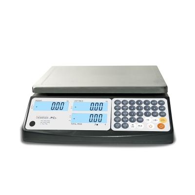 China OIML EU Type Electronic Price Calculation Scale 30kg For Retail Stores 315x250mm for sale