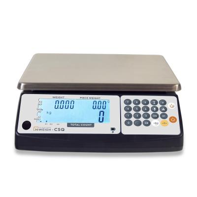 China OIML NTEP CSQ 30kg Acs Electronic Components Digital Money Counting Scale 250x215mm for sale