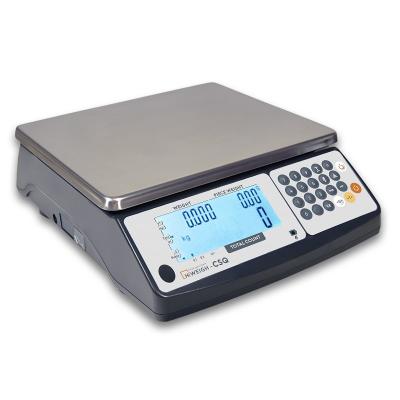 China OIML NTEP Manual Counter Counting Commercial Weight Scale 250x215mm for sale