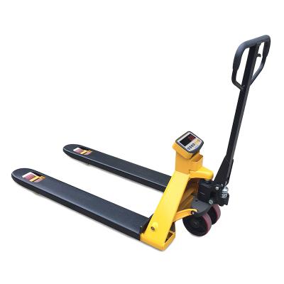 China 3t portable u shape pallet weight jack standard scale with weight indicator 1150x540mm/1220x680mm for sale